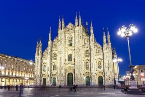 Milan Cathedral Duomo di Milano Church Travel Travel City by Night in Milan