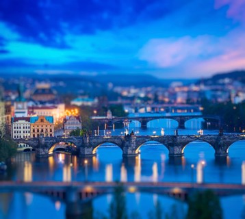 Travel Prague concept background