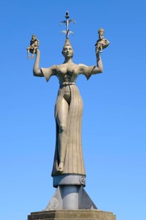 Statue Imperia at the harbour