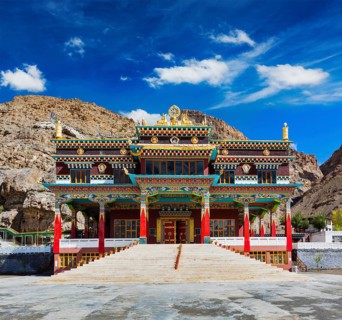 Buddhist monastery in Kaza. Spiti Valley