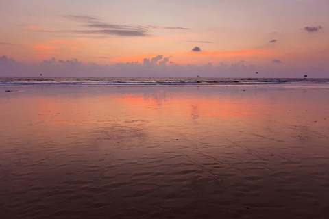 Sunset on Baga beach. Goa