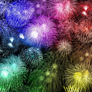New Year's Eve fireworks New Year's Eve background square colourful New Year New New backgrounds in Stuttgart