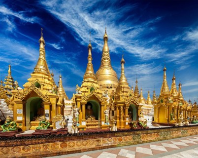 Myanmer famous sacred place and tourist attraction landmark