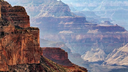 Rock formations in the Grand Canyon