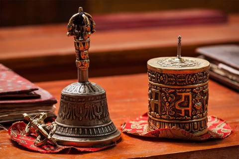 Tibetan Buddhist still life