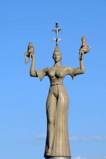 Statue Imperia at the harbour