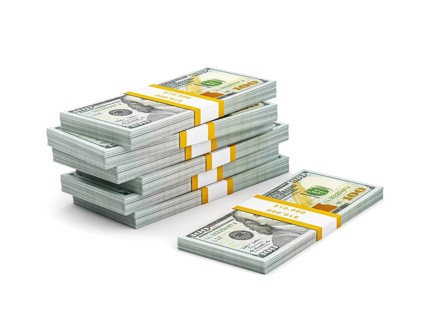 Creative business finance making money concept