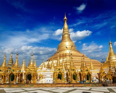 Myanmer famous sacred place and tourist attraction landmark