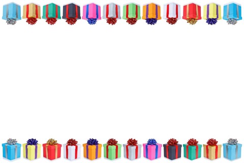 Gifts Birthday Card Christmas Wedding Text Free Space Copyspace Gift Isolated in Stuttgart