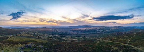 Sunset over Haytor Rocks