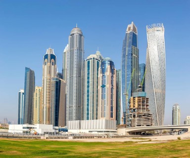 Dubai Marina Skyline Architecture Holiday in Dubai