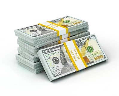 Creative business finance making money concept