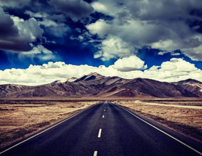 Vintage retro effect hipster style image of Travel forward concept background