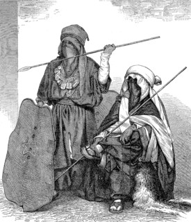 Armed men of the Tuareg people in 1869