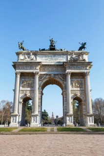 Arco Della Pace Milano Peace Arch Triumphal Gate Travel City in Milan
