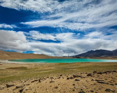 Himalayan lake Kyagar Tso