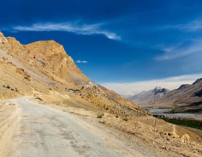 Road to Ki Monastery. Spiti Valley