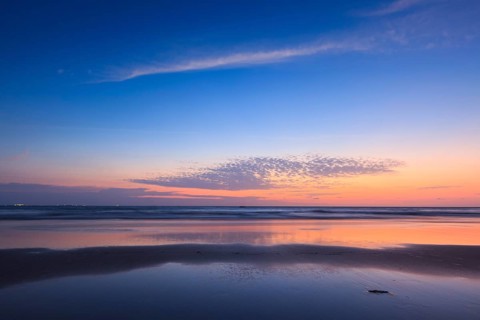 Sunset on Baga beach. Goa