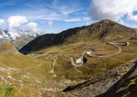 Mountain panorama with Edelweissspitze