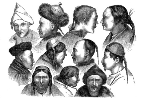 Various Types of People from Eastern Siberia