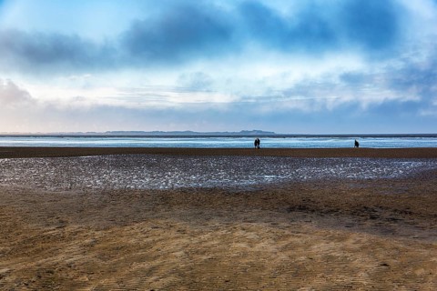 Walkers in the Wadden Sea