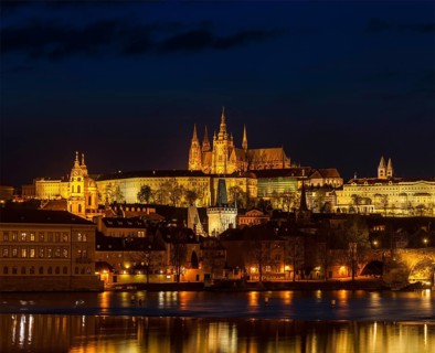 Travel Prague Europe concept background