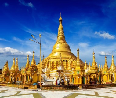 Myanmer famous sacred place and tourist attraction landmark