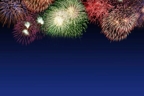 New Year's Eve Fireworks New Year's Eve copy space Copyspace New Year New New Party in Stuttgart