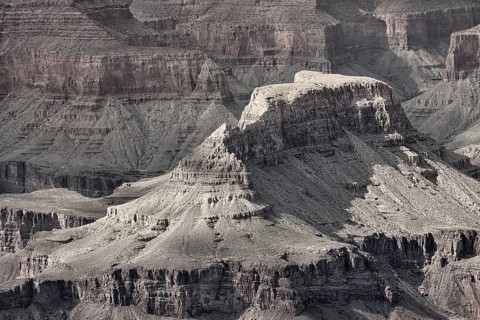 Rock formations in the Grand Canyon