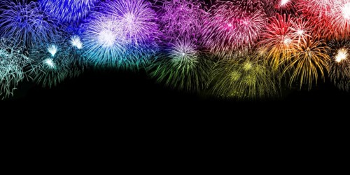 New Year's Eve fireworks New Year's Eve text free space copyspace background colourful banner New Year New New backgrounds in Stuttgart