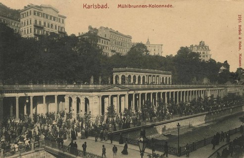 Mill Fountain Colonnades in Karlovy Vary