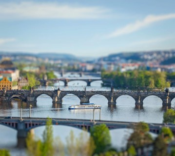 Travel Prague concept background