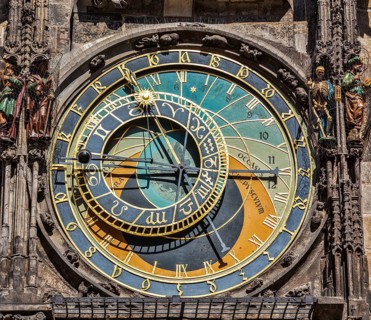 Astronomical clock on Town Hall. Prague