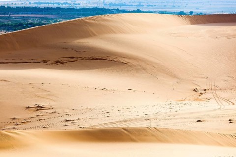White sand dunes