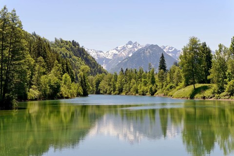Auwaldsee near Fischen in Allgaeu