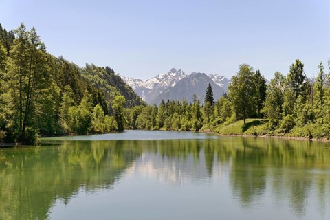 Auwaldsee near Fischen in Allgaeu