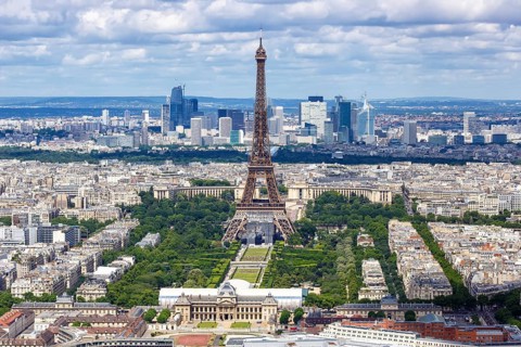 Eiffel Tower Eiffel Tower Travel from above in Paris