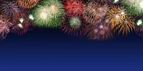 New Year's Eve Fireworks New Year's Eve Text Free Space Copyspace Banner New Year New New Celebration in Stuttgart