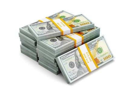 Creative business finance making money concept