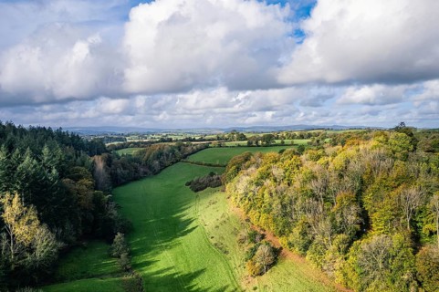 Forests and Farms over Berry Pomeroy