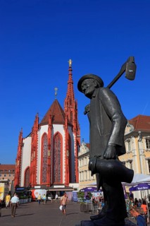 In the old town of Wuerzburg