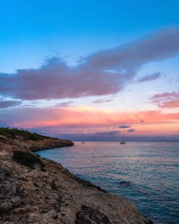 Sunset over Cala Mendia