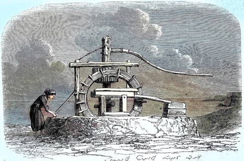 Woman from Trabzon or Trebizonde at a mill in 1870