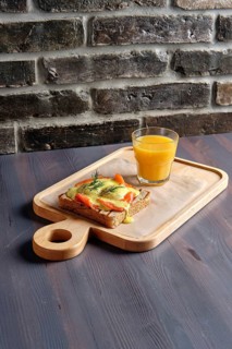 Sandwich with salmon