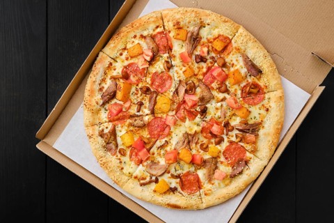 Pizza with pumpkin