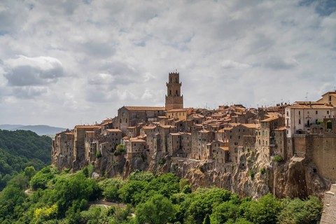 Town view of Pitigliano