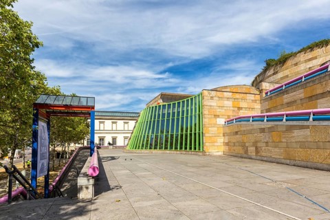 New State Gallery modern architecture in Stuttgart