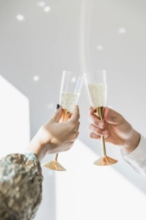 Toasting with champagne new year party. Resolution and high quality beautiful photo