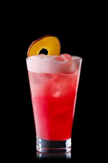 Variation of cocktail clover club isolated on black background