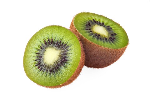Fresh kiwi isolated on white background